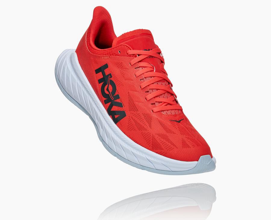 Tenis Hoka One One Hombre Rojos/Blancos - Carbon X 2 - LGNE49283